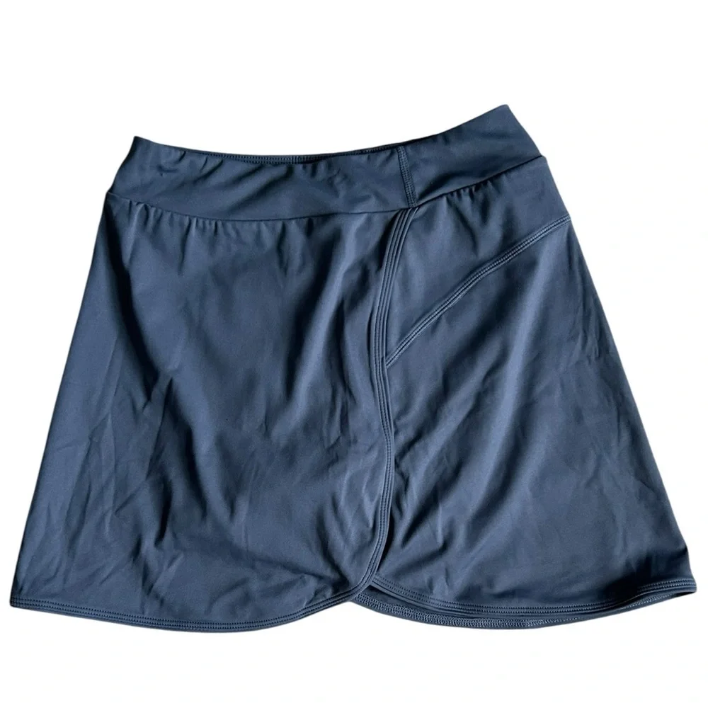 Halara Everyday High Waisted Side Pocket 2 in 1 Micro Mini Dark Gray Golf Skort